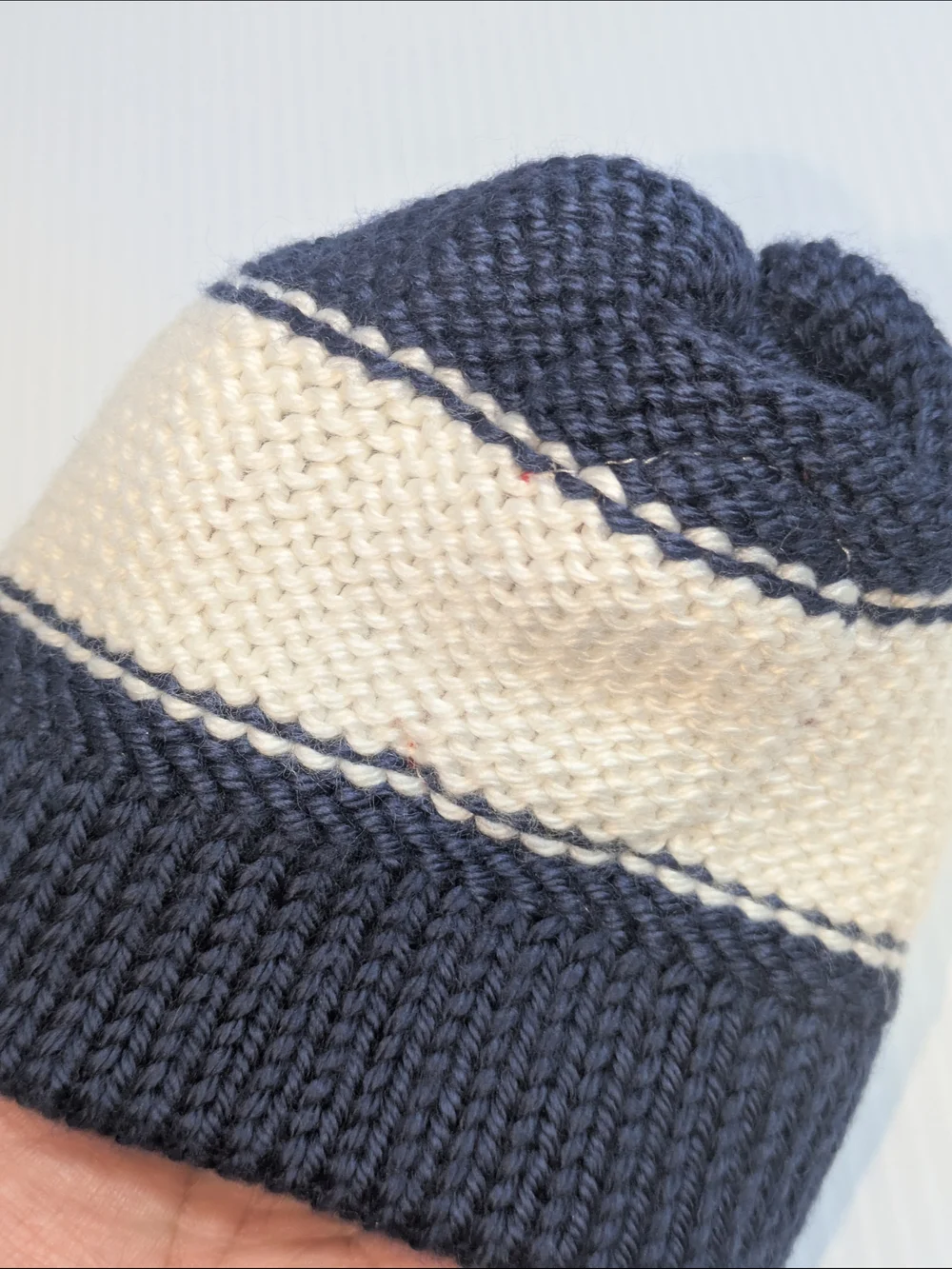 AKINZ Kids Colorado Flag Knit Beanie Hat Navy White Toddler Youth One Size